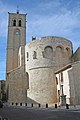 Chevet roman de l'église Sainte-Eulalie.