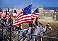 Flagge bei einem Rodeo