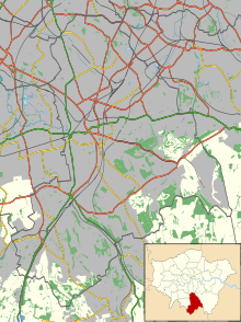 2016 Croydon tram derailment is located in London Borough of Croydon