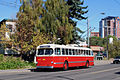 Preserved 1954 CCF-Brill trolleybus in Edmonton