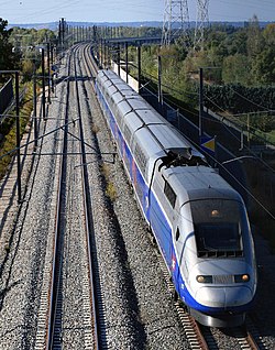 Egy TGV Duplex az LGV Méditerranée vonalon