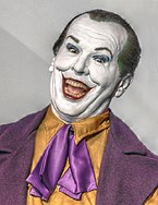 Donald Trump als Joker (Wachsfigur von Jack Nicholson in der Rolle).