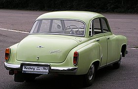 Heckansicht der Limousine (hier von 1963)