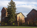 Städtische Gasanstalt mit Apparatehaus, Ofenhaus und Sockel des Gasometers