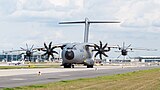 Airbus A400M nach der Flugvorführung