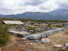 La nécropole, vue de l'angle sud-est.