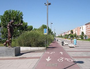 Español: Carril bici.