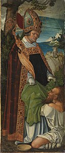 workshop of Lucas Cranach, o Velho, Pfirtscher Altarpiece: Saint Martin Staatsgalerie Aschaffenburg