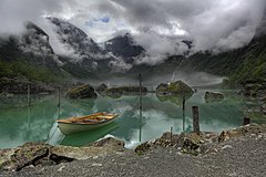 #1: A view of the lake Bondhus in Norway. In the background a view of the Bondhus Glacier as a part of the Folgefonna Glacier. (POTD) Heinrich Pniok (Alchemist-hp / pse-mendelejew.de)