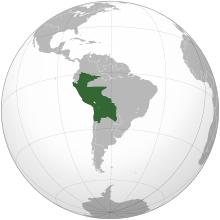 Description de l'image Peru–Bolivia Confederation (orthographic projection).svg.