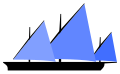 Felucca: one to three lateen rigged masts