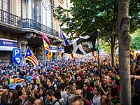 "Operation Anubis", en samlad polisaktion mot arrangörerna av den ensidigt utlysta folkomröstningen 2017, ledde till stora demonstrationer i Barcelona.