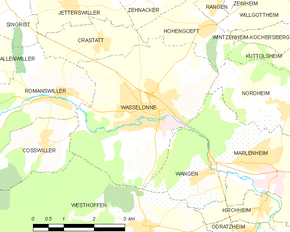 Poziția localității Wasselonne