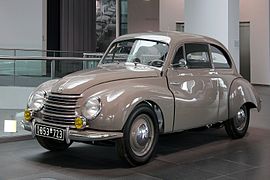 DKW F89 in the Audi Forum Ingolstadt, front and left side