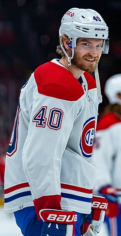 Joel Armia v dresu Montreal Canadiens v roce 2021