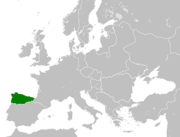 Regno delle Asturie - Localizzazione