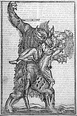 Un loup-garou sur une gravure du XVIIIe siècle, par Ian Woodward.