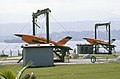 Two BQM-34 Firebee I on stands prior to launch