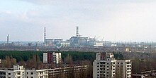 Kernkraftwerk Tschernobyl (von Pripyat, Januar 2007)