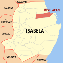 Mapa ning Isabela ampong Divilacan ilage