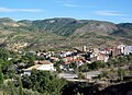 Vista parcial (noroccidental) del caserío Casasaltas (Valencia), dende'l campusantu.