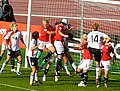 Image 26Players fighting for the ball during the match between Germany and Norway in UEFA Women's Euro 2009 in Tampere, Finland. (from Women's association football)