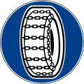 Snow chains compulsory(formerly used )