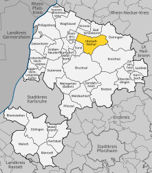 Ubstadt-Weiher – Mappa