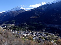 Skyline of Villarodin-Bourget