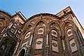 Abside de la cathédrale, dans un mélange d'architecture normande, byzantine et arabe et d'Afrique du Nord.