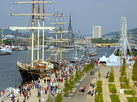 Vue de l'Armada de Rouen 2013