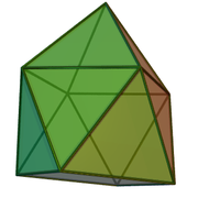 Gyroelongated square pyramid (J10)