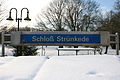 Ausgang zum Schlosspark im Winter