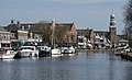 Lemmer, Blick auf eine Straße (de Kortestreek) von der Zugbrücke