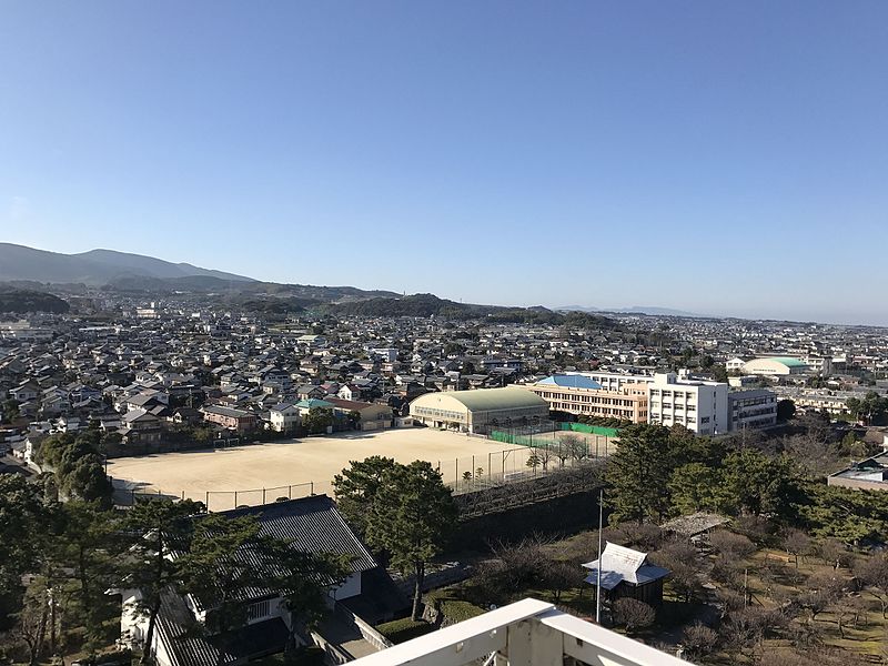 File:View from Tenshu of Shimabara Castle (northwest) 2.jpg