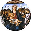 Sandro Botticelli: Madonna met kind en zingende engelen