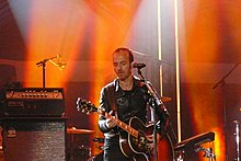 Calogero performing live in Brussels in 2014