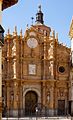 One of the façades of the baroque cathedral of Guadix, Andalusia, Spain