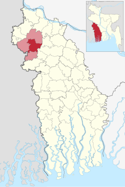 Location of Chuadanga Sadar