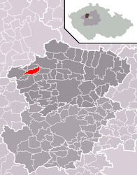 Hořešovice – Mappa