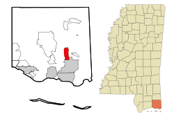 Location of Escatawpa, Mississippi