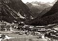 Bergün um 1906. Links das Kurhaus Bergün