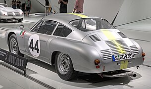 Porsche 356 B 1600 GS Carrera GTL Abarth in the Porsche-Museum - left rear view