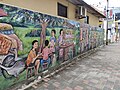 Mural art depicting local culture, Artistic Alley