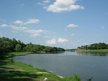 La Maine en aval d'Angers.