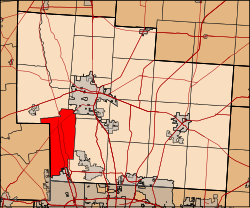 Location of Concord Township in Delaware County