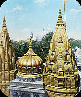 The Kashi Vishwanath Temple was destroyed by Muhammad of Ghor along with thousand other temples in Varanasi.[254]