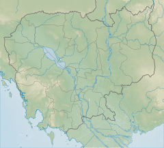 Map showing the location of Boeng Tonle Chhmar Wildlife Sanctuary