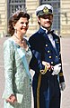 Dronnning Silvia af Sverige og prins Carl Philip