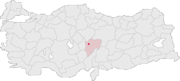 Localização de Caiseri na Turquia